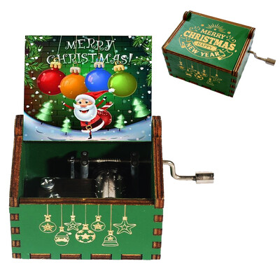 Kõige populaarsem puidust käsitsi vändaga muusikakarp Dragon Balli jõulukink sünnipäevaks, uusaastakingitus