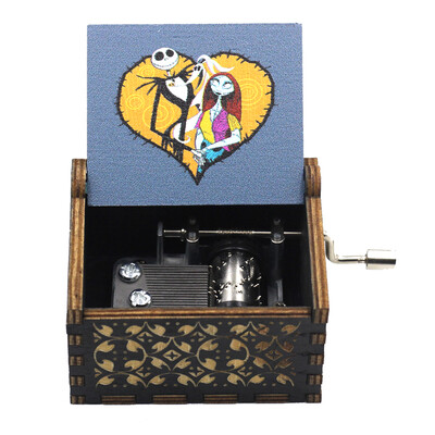 Kõige populaarsem puidust käsitsi vändaga muusikakarp Dragon Balli jõulukink sünnipäevaks, uusaastakingitus