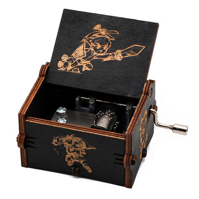 Kõige populaarsem puidust käsitsi vändaga muusikakarp Dragon Balli jõulukink sünnipäevaks, uusaastakingitus