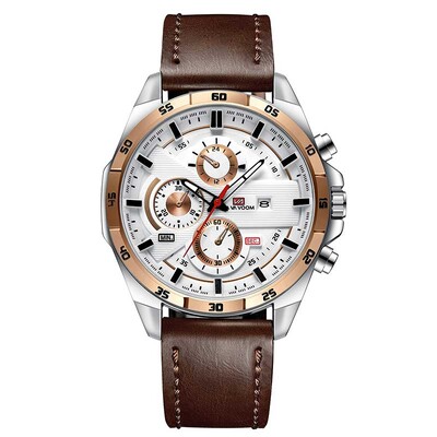 New Fashion Va va Voom Ceas pentru bărbați Ceas de cuarț sport de top de lux, rezistent la apă, piele militară