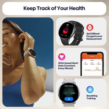 Έξυπνο ρολόι Zeblaze GTR 3 Pro Voice Calling AMOLED Display 316L Smartwatch Fitness από ανοξείδωτο ατσάλι για γυναίκες