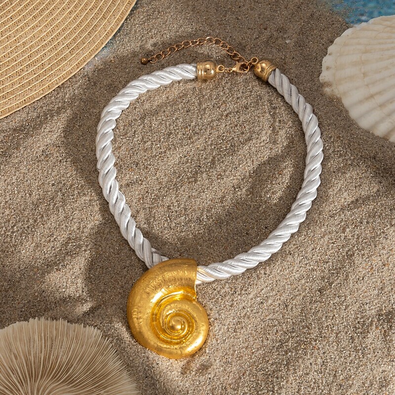 2 tk/komplekt, suur merikarp, tigu, ripats, kaelakee, kõrvarõngad naistele, punk, turske köiskett, puhkusetarvikud, peokink