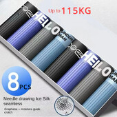 8 paari jääsiidist meeste aluspesu uus imemisnõel bokserpüksid õmblusteta alasti antibakteriaalne suvine nelinurk pluss suurus s