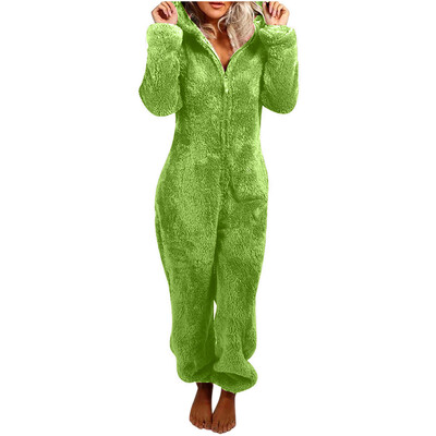 2022. aasta Fashion Onesies fliisist magamisriided, suures suuruses kapuutsiga komplektid naiste pidžaamad Täiskasvanutele talveks soojad pidžaamad, naiste S-5XL