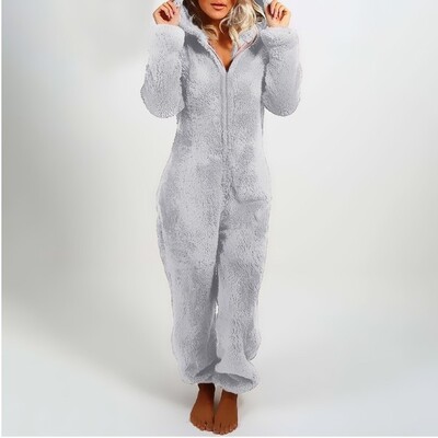 2022. aasta Fashion Onesies fliisist magamisriided, suures suuruses kapuutsiga komplektid naiste pidžaamad Täiskasvanutele talveks soojad pidžaamad, naiste S-5XL