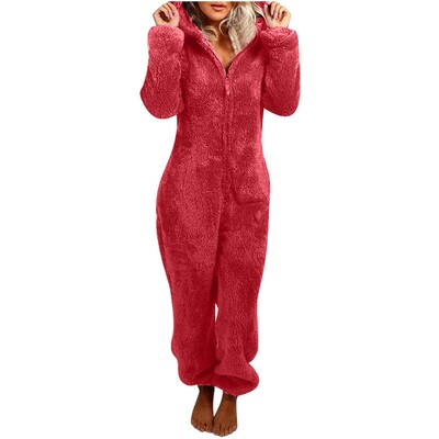 2022. aasta Fashion Onesies fliisist magamisriided, suures suuruses kapuutsiga komplektid naiste pidžaamad Täiskasvanutele talveks soojad pidžaamad, naiste S-5XL