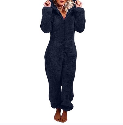 2022. aasta Fashion Onesies fliisist magamisriided, suures suuruses kapuutsiga komplektid naiste pidžaamad Täiskasvanutele talveks soojad pidžaamad, naiste S-5XL