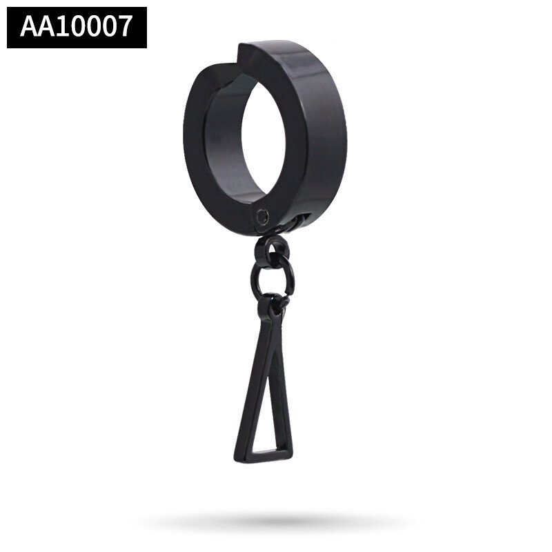 Jaapani ja Korea meeste ühekordne kõrvarõngas ilma augustamiseta, meeste võltskõrvarõngad, naiste kõrvaklambrid, moodne meeste moodne titaanist terasest kõrvarõngas ilma augustamiseta 