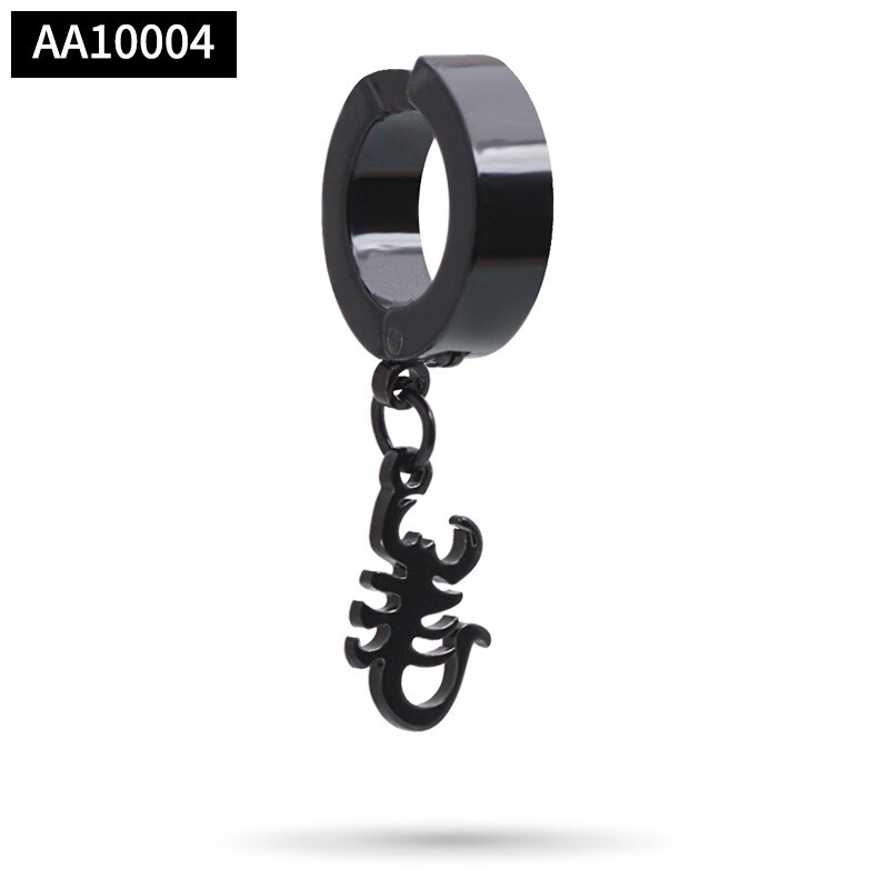 Jaapani ja Korea meeste ühekordne kõrvarõngas ilma augustamiseta, meeste võltskõrvarõngad, naiste kõrvaklambrid, moodne meeste moodne titaanist terasest kõrvarõngas ilma augustamiseta 