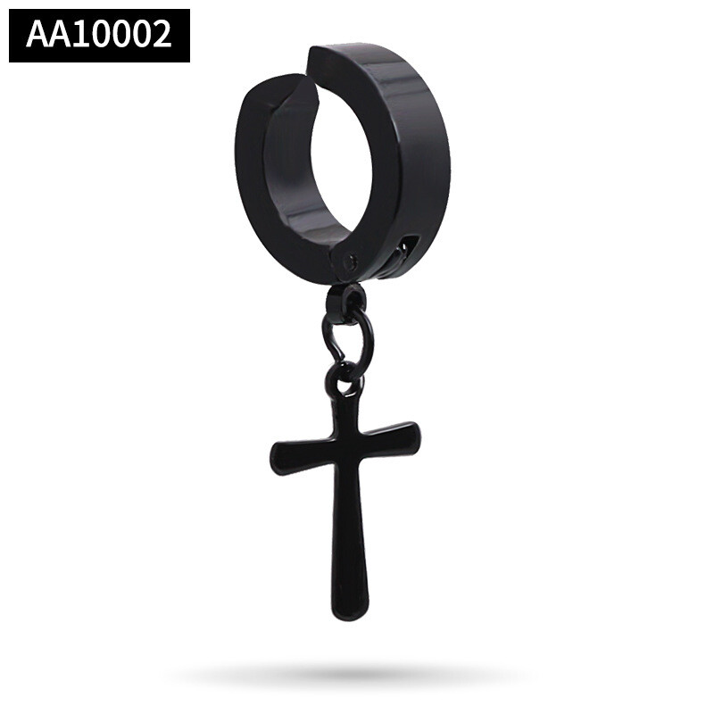 Jaapani ja Korea meeste ühekordne kõrvarõngas ilma augustamiseta, meeste võltskõrvarõngad, naiste kõrvaklambrid, moodne meeste moodne titaanist terasest kõrvarõngas ilma augustamiseta 