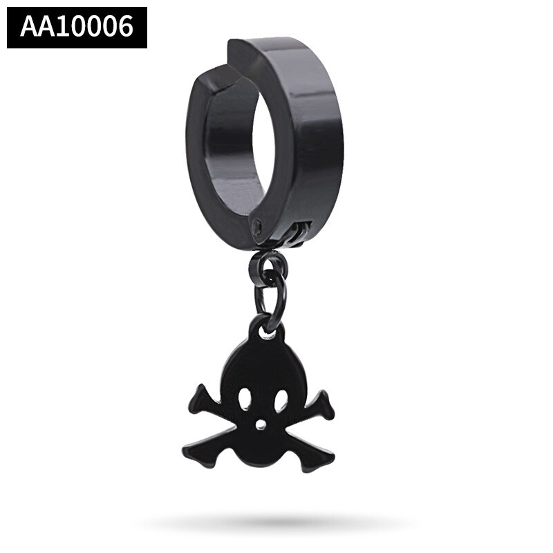 Jaapani ja Korea meeste ühekordne kõrvarõngas ilma augustamiseta, meeste võltskõrvarõngad, naiste kõrvaklambrid, moodne meeste moodne titaanist terasest kõrvarõngas ilma augustamiseta 