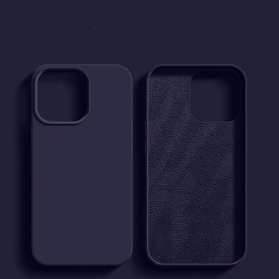Луксозен течен силиконов калъф за телефон APPLE iPhone 11 13 12 14 15 Pro Max Калъфи за iPhone 15 Plus Удароустойчив защитен капак