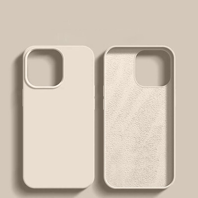 Луксозен течен силиконов калъф за телефон APPLE iPhone 11 13 12 14 15 Pro Max Калъфи за iPhone 15 Plus Удароустойчив защитен капак