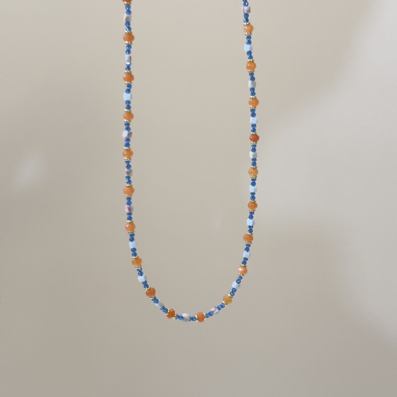 Ogrlica od perli od dopamina u boji od prirodnog kamena, vrhunska ogrlica u obliku kapljice vode, luksuzni lanac za ključnu kost