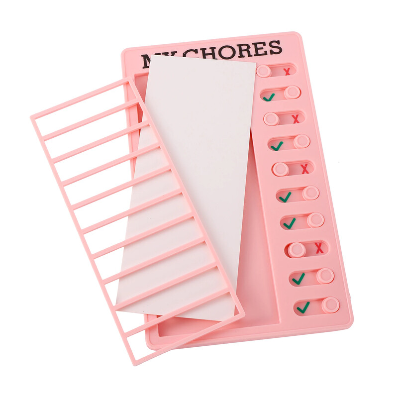 Korduvkasutatavate Minu kodutööde kontroll-loend Päevaplaneerija memo Plastist tahvli tööülesannete tabel Lapse enesedistsipliini kaart vastutuse käitumise kohta