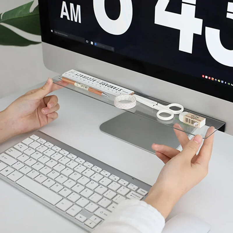 Akrüülist läbipaistev kaart kleepuvate märkmete monitor memotahvel telefonihoidja lauaarvuti korraldajatahvel Korea kirjatarbed kontoritarbed