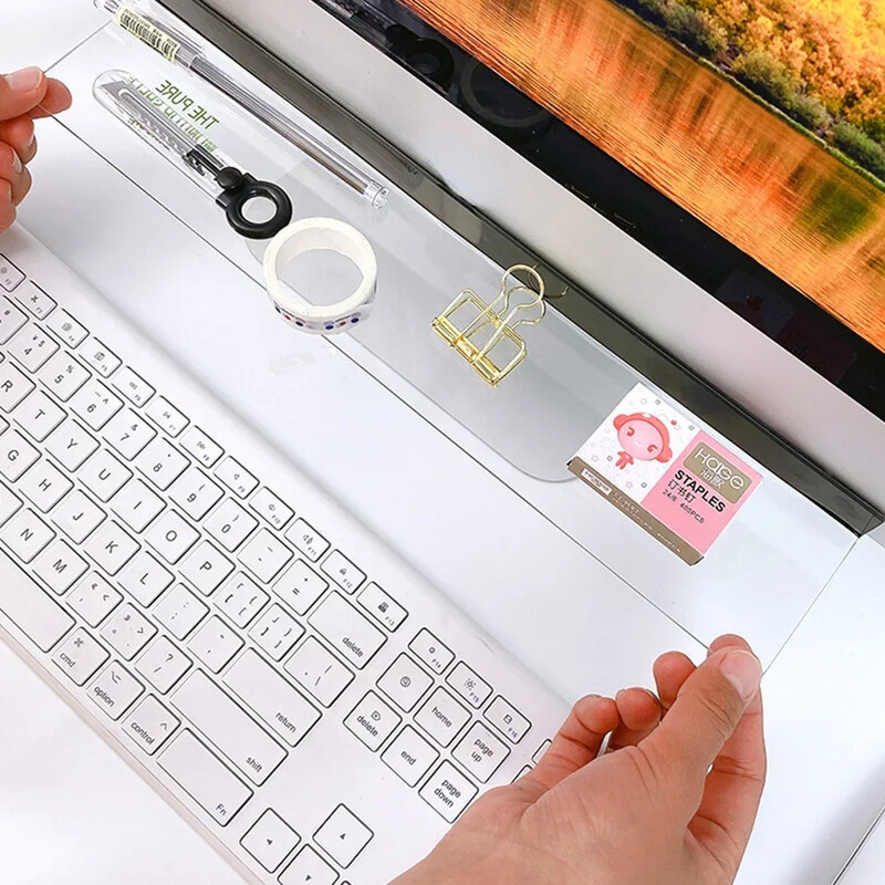 Akrüülist läbipaistev kaart kleepuvate märkmete monitor memotahvel telefonihoidja lauaarvuti korraldajatahvel Korea kirjatarbed kontoritarbed