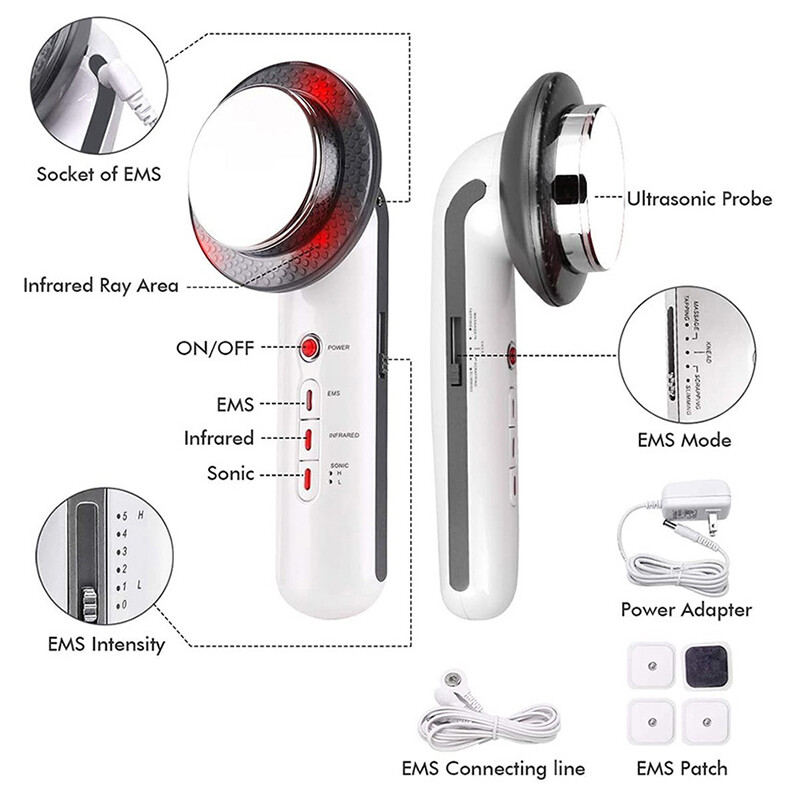 3в1 Мултифункционален инструмент за красота Инструмент за внос Инструмент за оформяне на тялото Масажно помощно оборудване Инструмент за отслабване