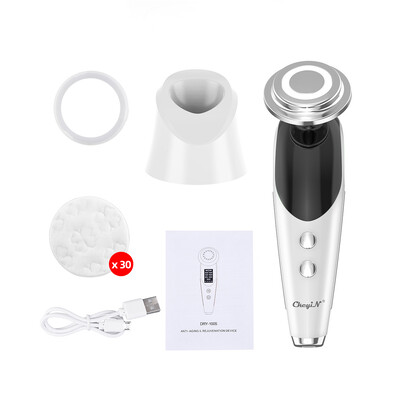 7 в 1 EMS RF машина за повдигане на лицето LED Photon Стягане на лицето Инструмент за масаж на очите Подмладяване на кожата против бръчки