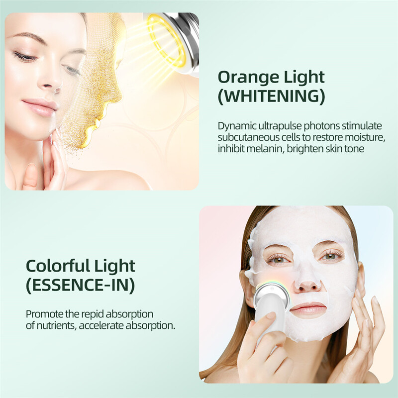 7-ühes EMS RF-näo tõstmismasin LED-foton-näo pinguldav silmamassaažiinstrument Naha noorendamine kortsudevastane