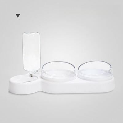 Kassi kutsikakausid Toidu sööda veejaotur Kutsikaim kauss pritsmekindla veega 3 in 1 kasside söötja söötmiskauss Lemmikloomatarbed