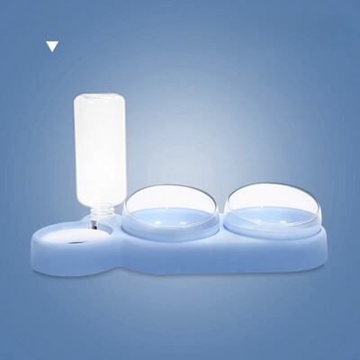 Kassi kutsikakausid Toidu sööda veejaotur Kutsikaim kauss pritsmekindla veega 3 in 1 kasside söötja söötmiskauss Lemmikloomatarbed