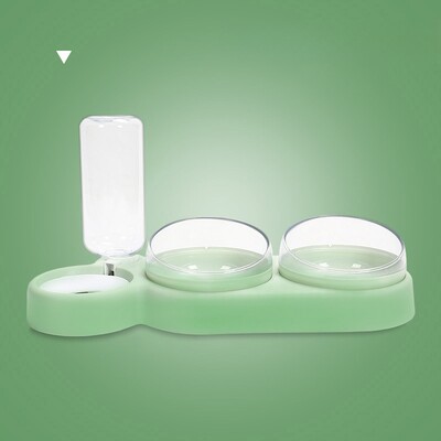 Kassi kutsikakausid Toidu sööda veejaotur Kutsikaim kauss pritsmekindla veega 3 in 1 kasside söötja söötmiskauss Lemmikloomatarbed