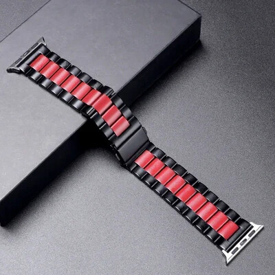 Λουράκι από ανοξείδωτο χάλυβα για Apple Watch Ultra 2 49mm 45mm 41mm 40mm 44mm λουράκι ρολογιού Μεταλλικό βραχιόλι για iWatch Series 9 8 7 6 5 4