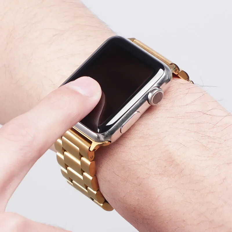 Λουράκι από ανοξείδωτο χάλυβα για Apple Watch Ultra 2 49mm 45mm 41mm 40mm 44mm λουράκι ρολογιού Μεταλλικό βραχιόλι για iWatch Series 9 8 7 6 5 4
