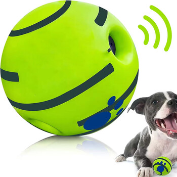 Pet Play Giggle Ball Indoor Outdoor Rolling Movement Доставки за обучение на домашни любимци Търговия на едро Dog Squeaky Toy Интерактивни играчки за кучета