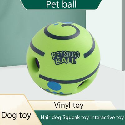 Pet Play Giggle Ball Indoor Outdoor Rolling Movement Προμήθειες εκπαίδευσης κατοικίδιων Χονδρική πώληση σκυλιών Squeaky Toy Διαδραστικά παιχνίδια για σκύλους