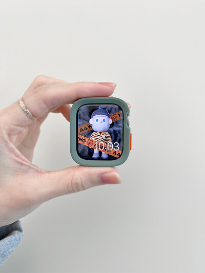 Candy silikoonümbris + rihm Apple Watchi seeriale 9 8 7 45 mm 41 mm rihm SE 6 5 4 44 mm 40 mm nailonkorrea rihm iwatch Ultra 2 49 mm