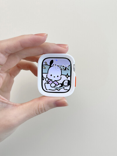 Candy silikoonümbris + rihm Apple Watchi seeriale 9 8 7 45 mm 41 mm rihm SE 6 5 4 44 mm 40 mm nailonkorrea rihm iwatch Ultra 2 49 mm