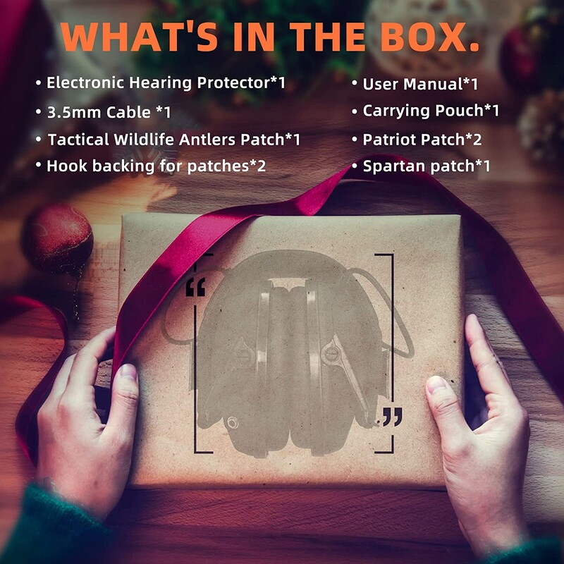 ZOHAN kõrvakaitse elektrooniline kuulmiskaitse Sparta Active Protector pildistamiseks kõrvaklapid NRR 23dB mürasummutus