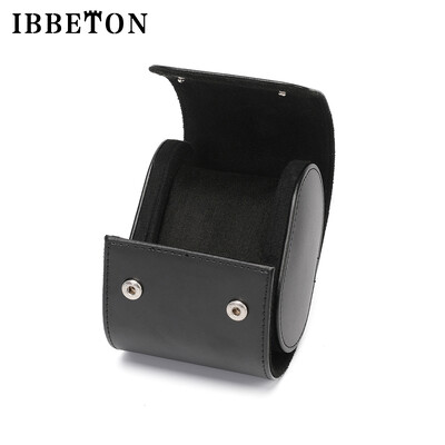IBBETON 3-слотов часовник Roll Travel Case Преносим ретро кожен часовник Витрина Калъф Кутия за съхранение на часовник Органайзери за мъже Подарък