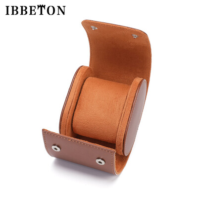IBBETON 3-слотов часовник Roll Travel Case Преносим ретро кожен часовник Витрина Калъф Кутия за съхранение на часовник Органайзери за мъже Подарък