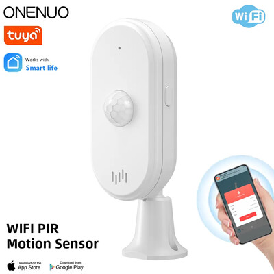 ONENUO Tuya WiFi Securitate Alarma antiefracție Mișcare în infraroșu Senzori de mișcare PIR uman Detector Smart Life PIR Securitate la domiciliu