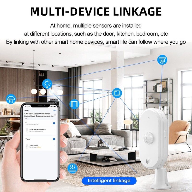 ONENUO Tuya WiFi turvalisus sissemurdmisalarm infrapunaliikumine inimese PIR liikumisandurid detektor Smart Life PIR koduvalve