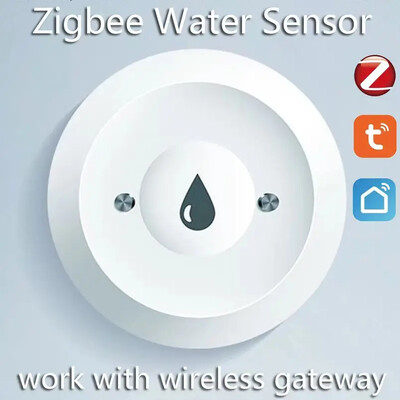 Tuya ZigBee WiFi интелигентен сензор за вода Детектор за течове Аларма за изтичане на вода от наводнения Smart Life Control Работа със Zigbee Gateway