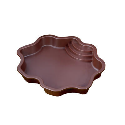 Terariumo dubuo roplių vandens indas akvariumo papuošalas su rampa, terariumo indų lėkštė, roplių vandens dubuo vėžliui, vėžliams