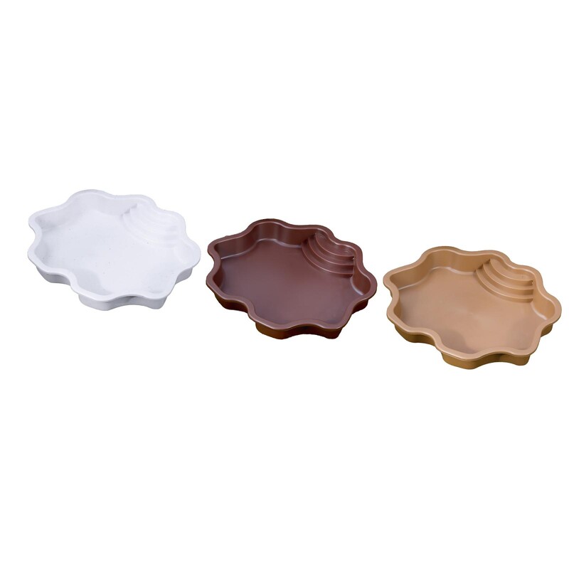 Terariumo dubuo roplių vandens indas akvariumo papuošalas su rampa, terariumo indų lėkštė, roplių vandens dubuo vėžliui, vėžliams