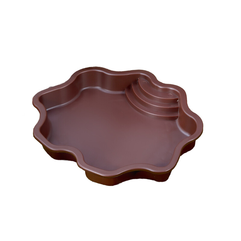 Terariumo dubuo roplių vandens indas akvariumo papuošalas su rampa, terariumo indų lėkštė, roplių vandens dubuo vėžliui, vėžliams