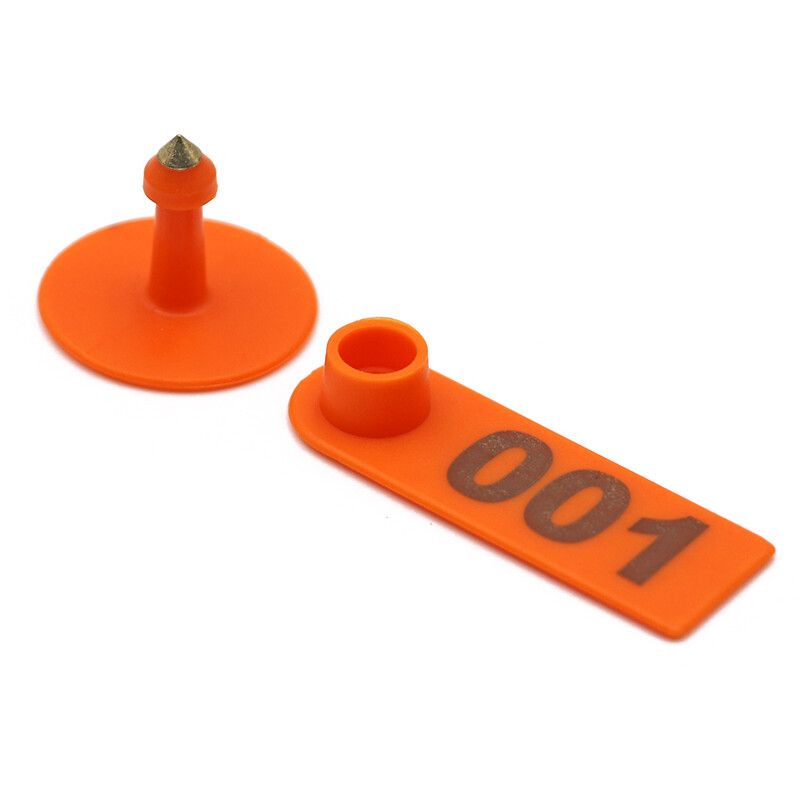 100 kom. Ovca, koza, znakovi za uho s brojem riječi, lasersko tipkanje, bakrene naušnice s glavom, identifikacijska kartica domaćih životinja