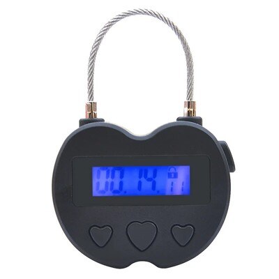 Smart Time Lock LCD дисплей Time Lock Многофункционален електронен таймер за пътуване Водоустойчив USB акумулаторен временен таймер Катинар