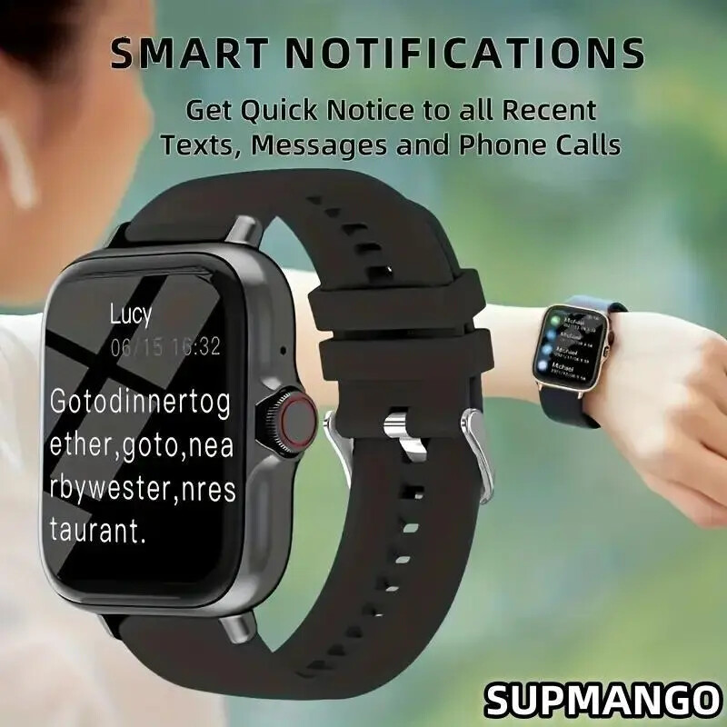 T166X Έξυπνο Ρολόι Ανδρικό και Γυναικείο Αθλητικό Ρολόι Γυμναστικής Πραγματικό Βηματόμετρο Πλήρης Οθόνη Αφής Bluetooth Κλήση Ψηφιακό Έξυπνο Ρολόι