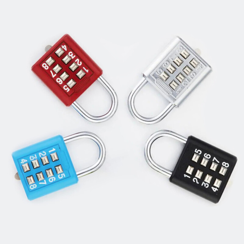 Kombinētā piekaramā slēdzene 1 gab. Paroles slēdzenes 8 ciparu ūdensnecaurlaidīga āra slēdzene durvju čemodāna somas iepakojuma skapja skapīša logam