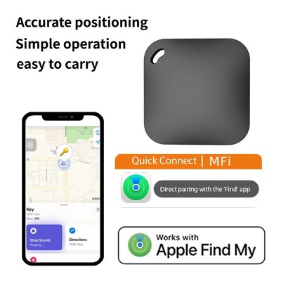 Tracker GPS Bluetooth inteligent Funcționează cu Apple Găsește-mi aplicația ITag Dispozitiv de memento anti-pierdere Localizator evaluat MFI Cheie de mașină Căutare pentru copii de companie