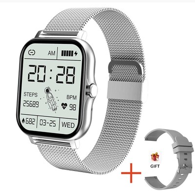 LIGE 2024 išmanusis laikrodis vyrams Moterims Dovanos su visu jutikliniu ekranu Sporto kūno rengybos laikrodžiai Bluetooth skambučiai Skaitmeninis išmanusis laikrodis Rankinis laikrodis