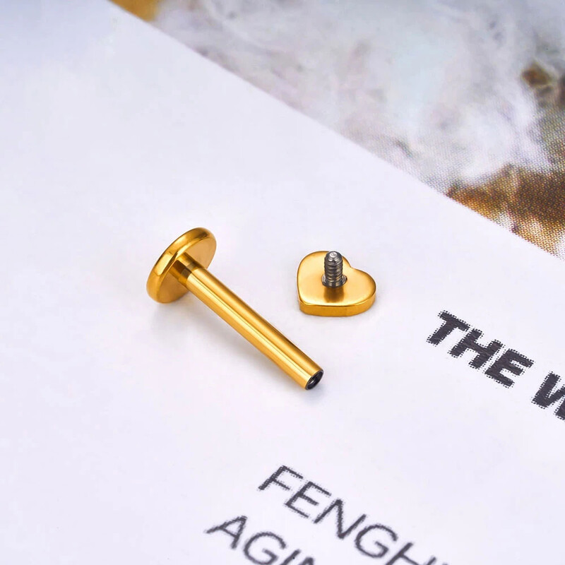 5 bucăți/lot Iubitor cadou ASTM F136 titan 16G cercei tragus cartilaj ureche buză Helix Studs limba unghii piercing corp bijuterii