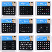 WALERV 24TK kristallist tsirkooniumoksiidist ninakinnitused naistele mitmes stiilis nina augustamine lillekroonpalliga, ninaotsa, küünte hulgimüük